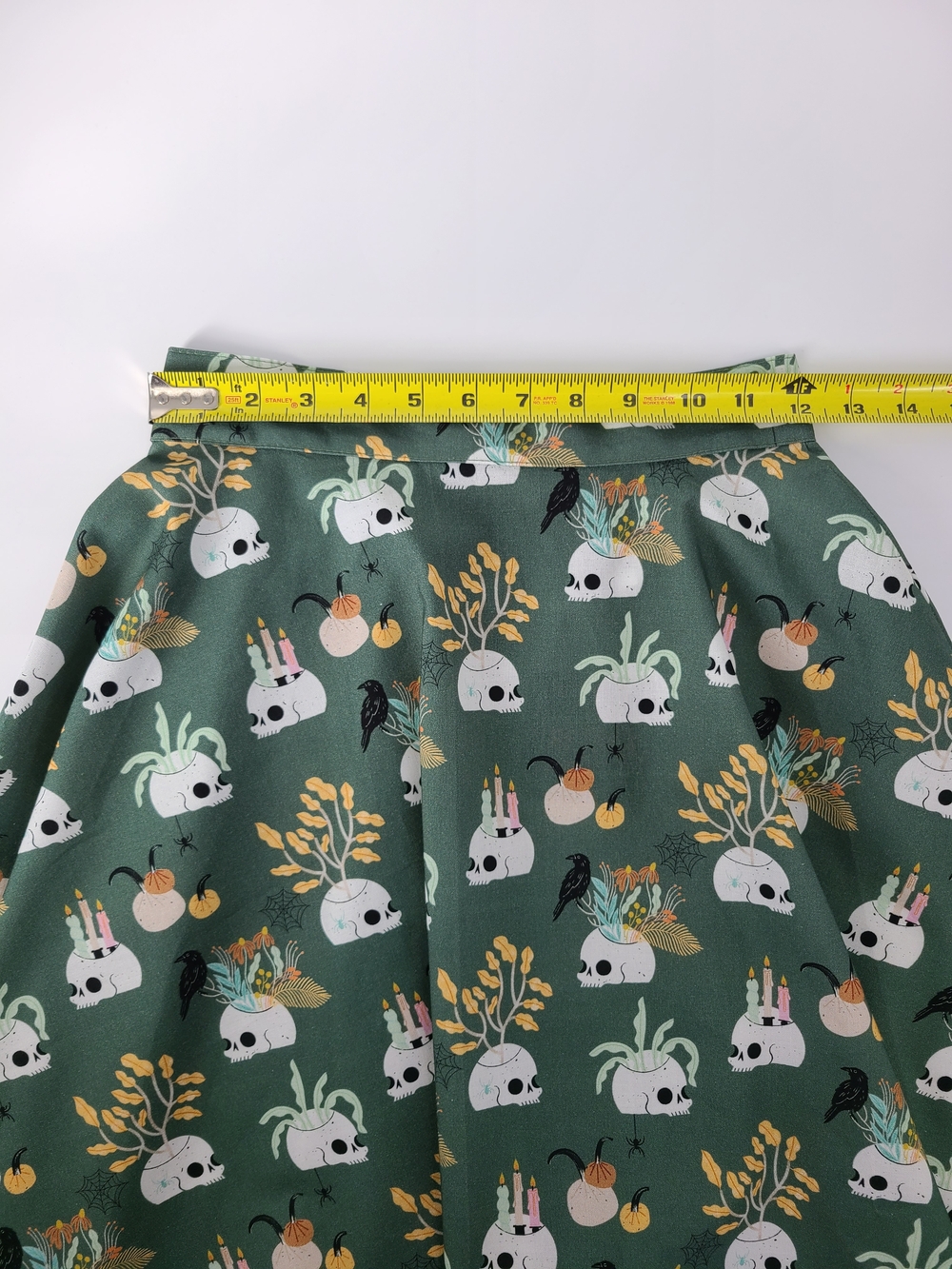 Retrolicious 100% Cotton Skull Candle Blouse And Mini Skirt Set Size XS - Picture 11 of 16